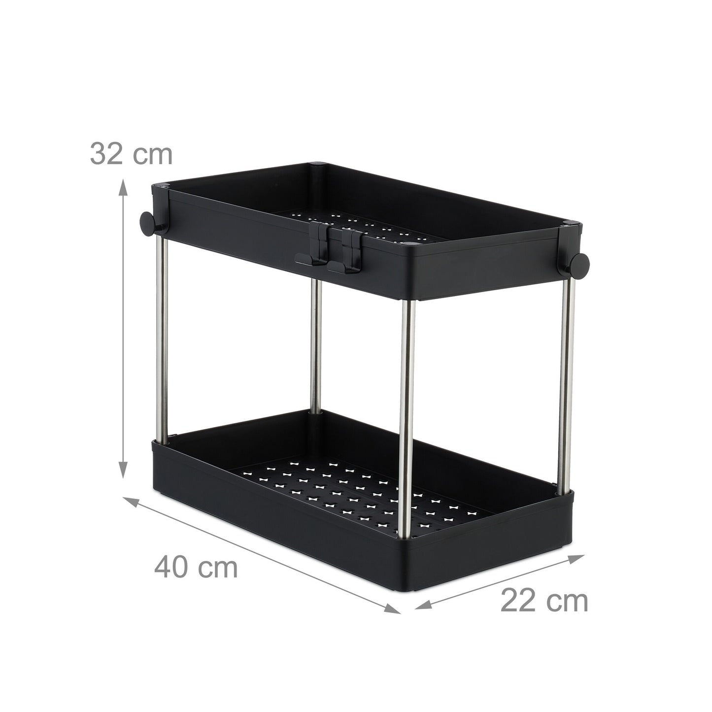 Black Base Unit Shelves, Set of 2 – Kitchen Organisers
