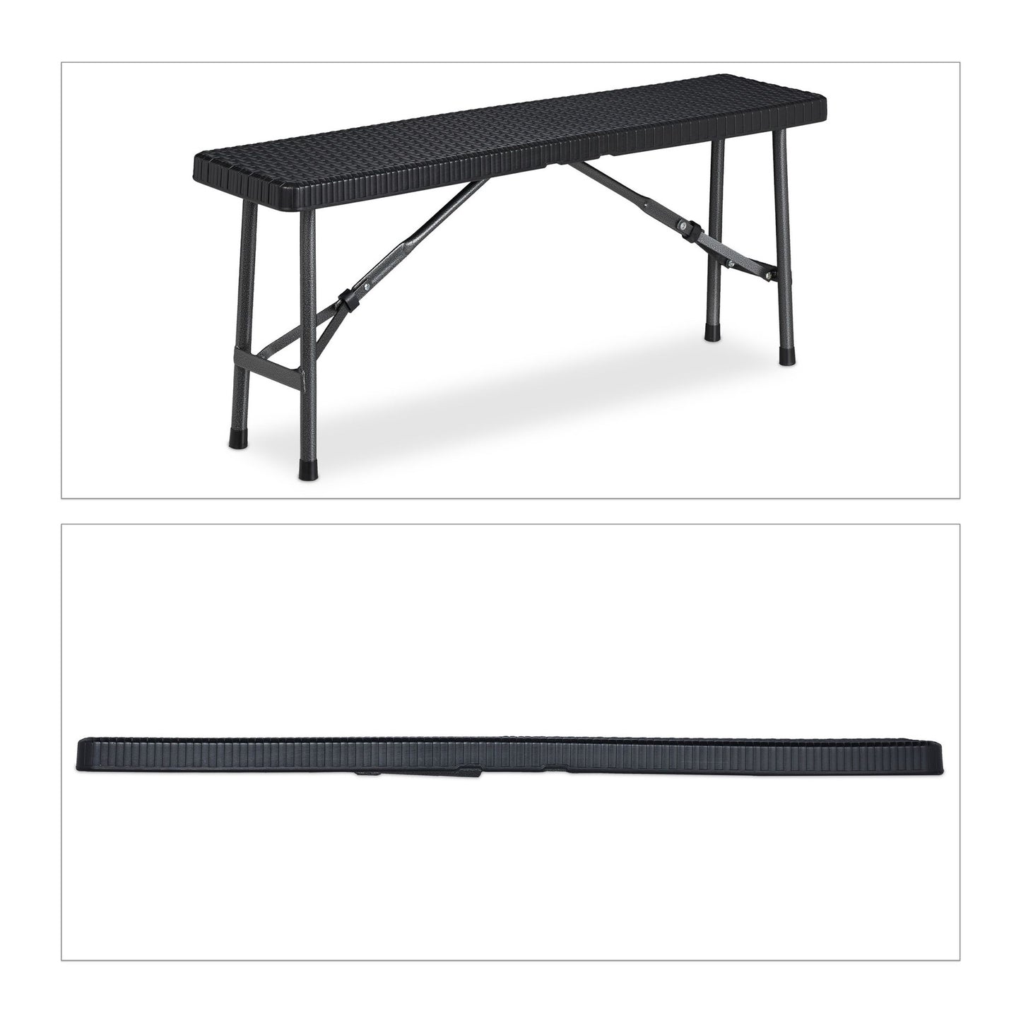 Black Beer Bench set of 2