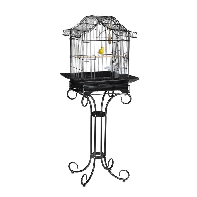 Black Bird Cage with Stand