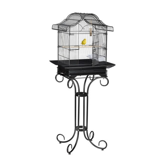 Black Bird Cage with Stand