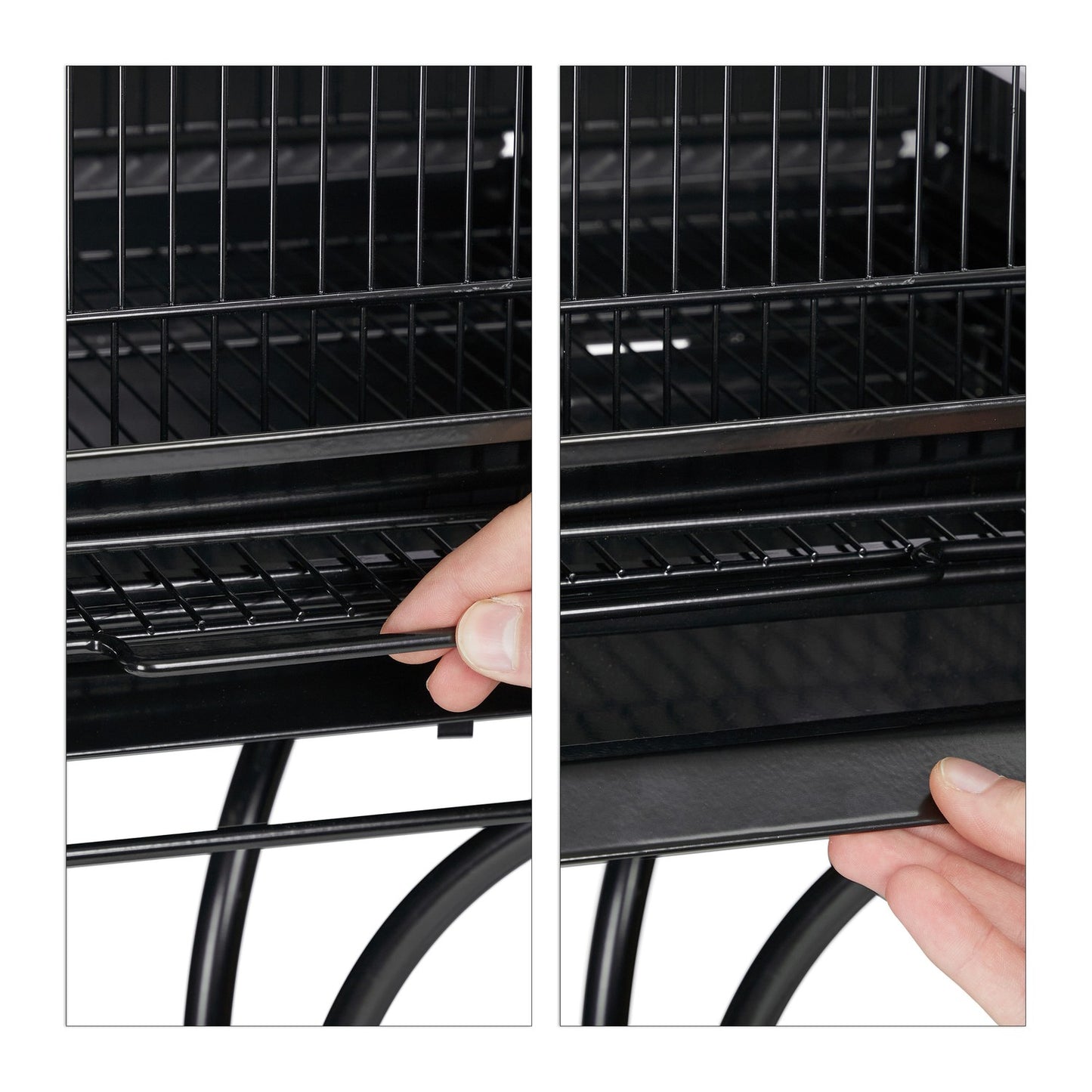 Black Bird Cage with Stand