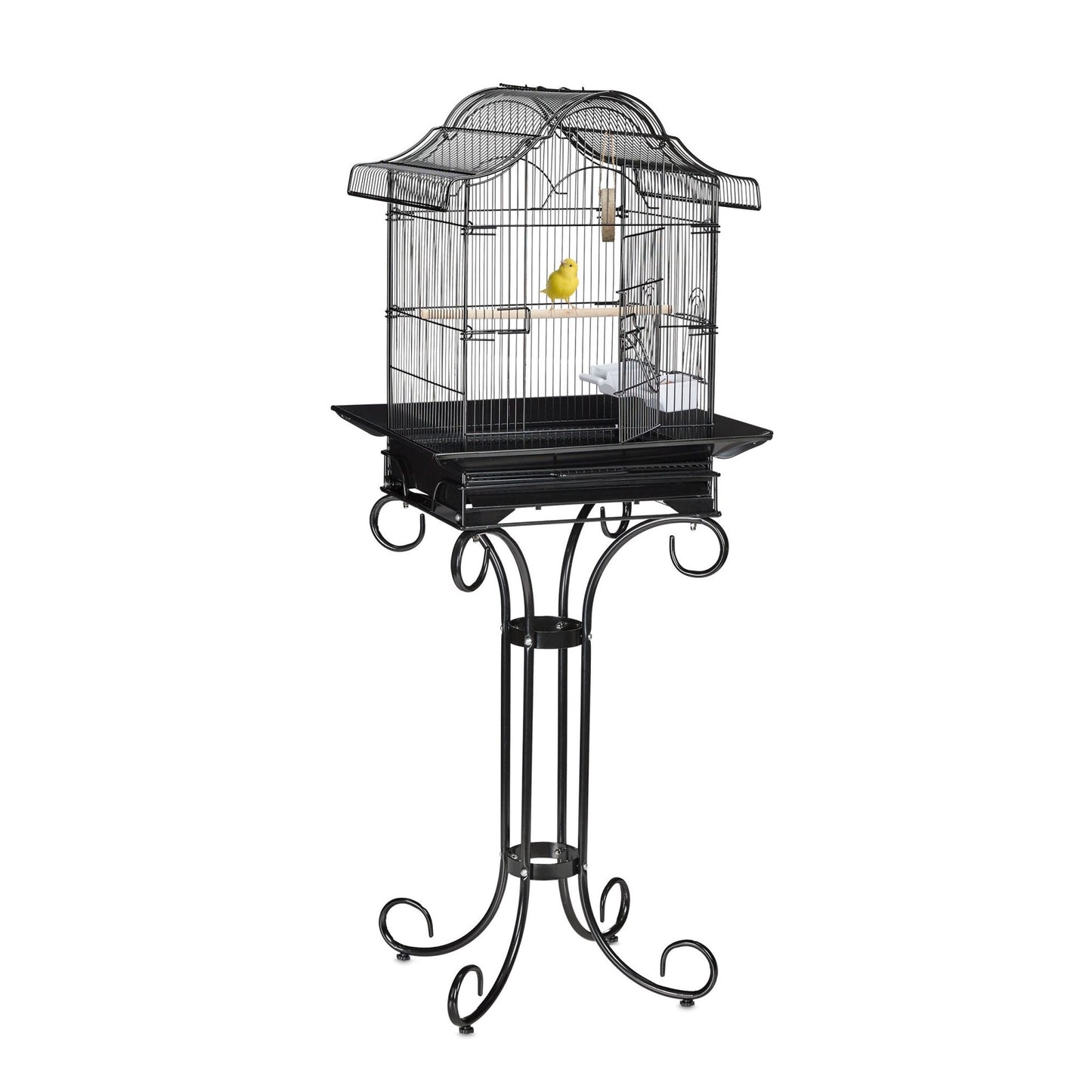 Black Bird Cage with Stand