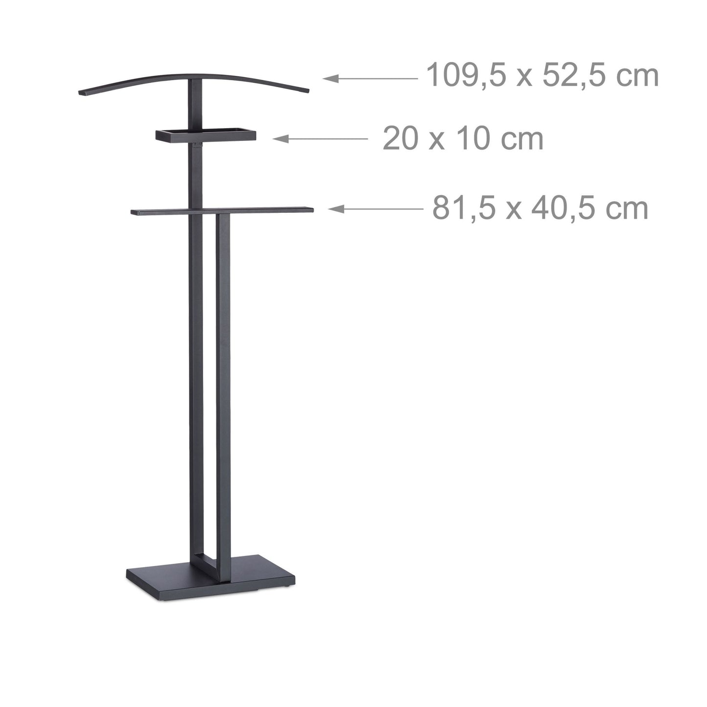 Black Clothes Valet Stand