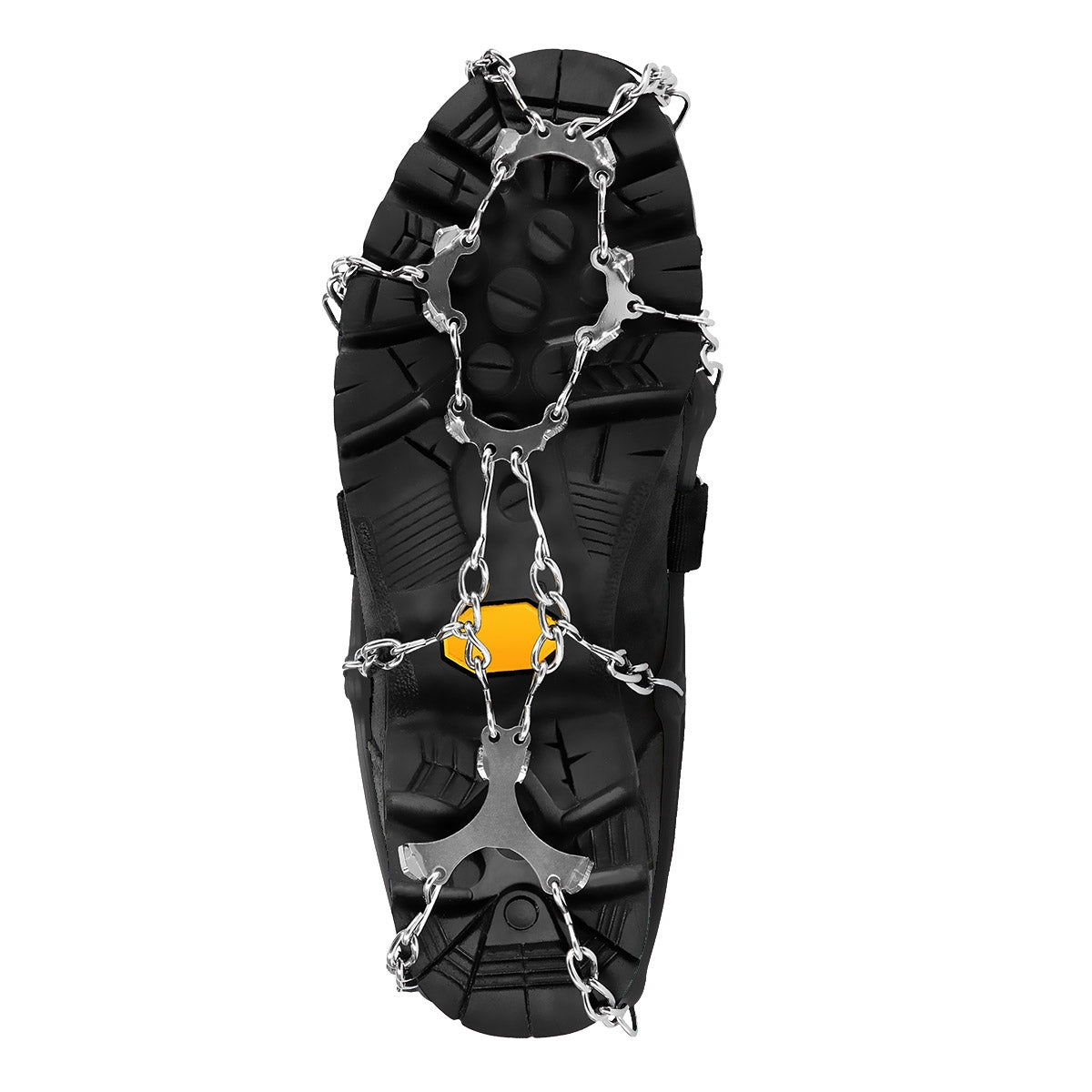 Black Crampons Size L – Anti-Slip Ice Grips