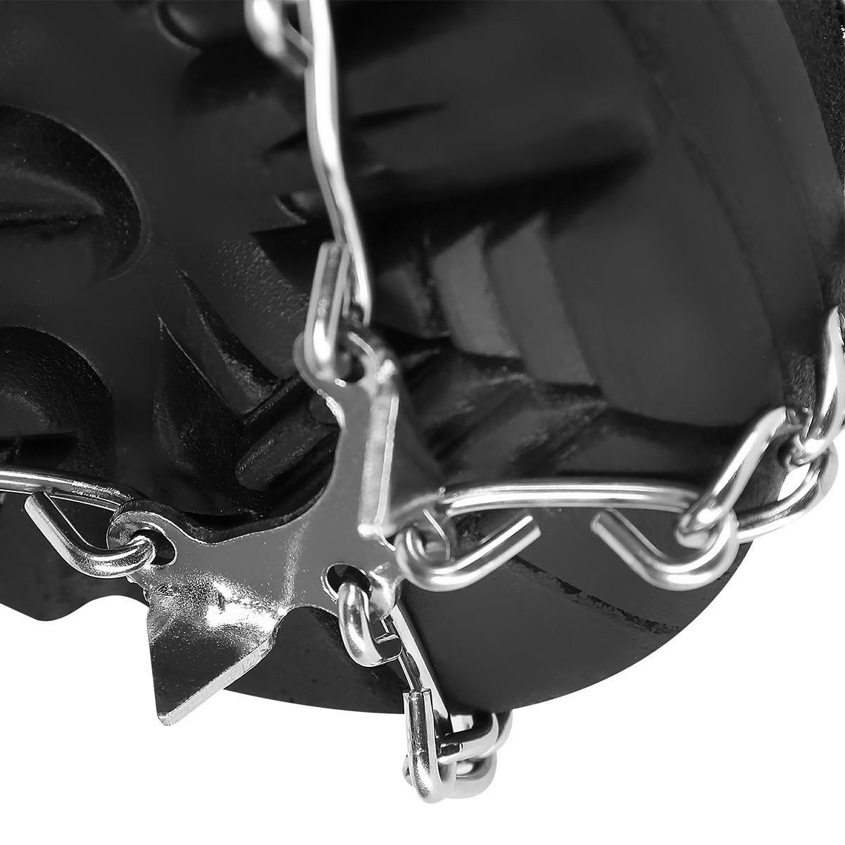 Black Crampons Size L – Anti-Slip Ice Grips
