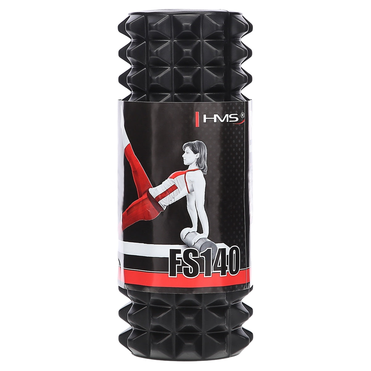 Black Foam Roller, High-Density, 140 cm