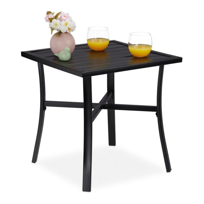 Black Garden Table