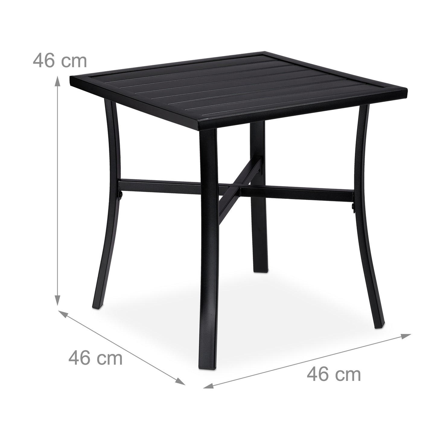 Black Garden Table