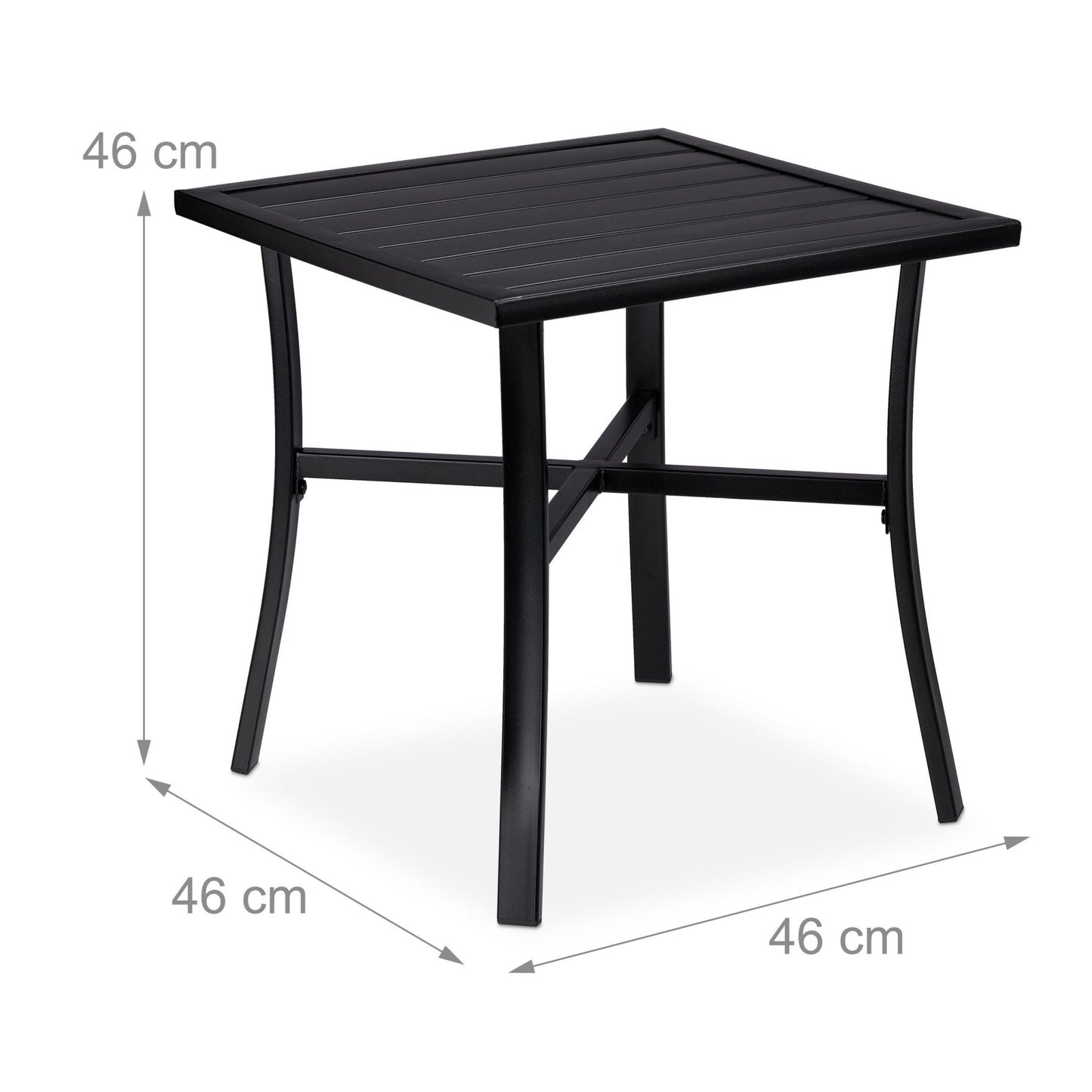Black Garden Table