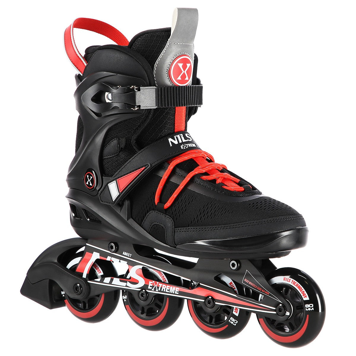 Black Inline Skates, Size 44, Adjustable Fit