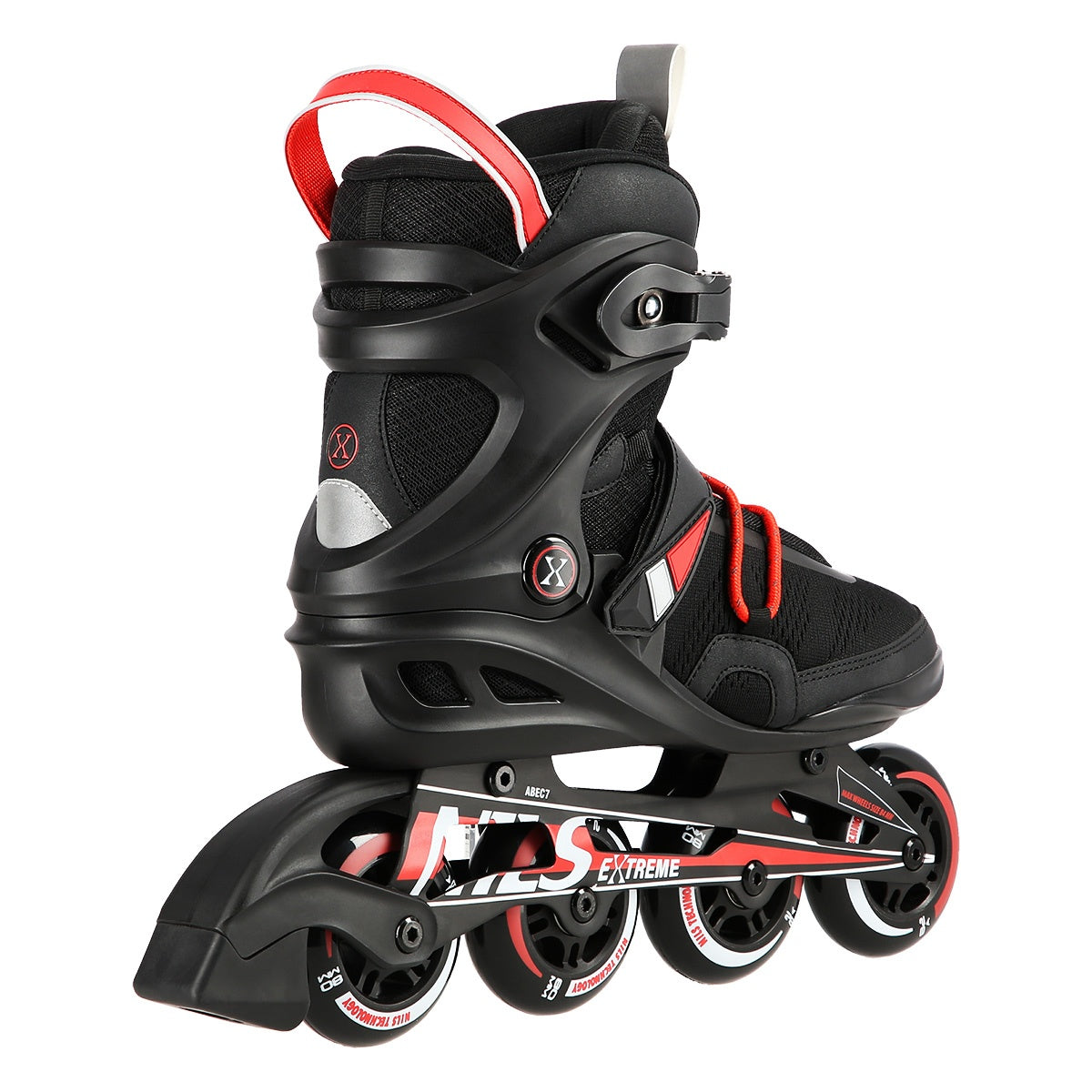 Black Inline Skates, Size 44, Adjustable Fit
