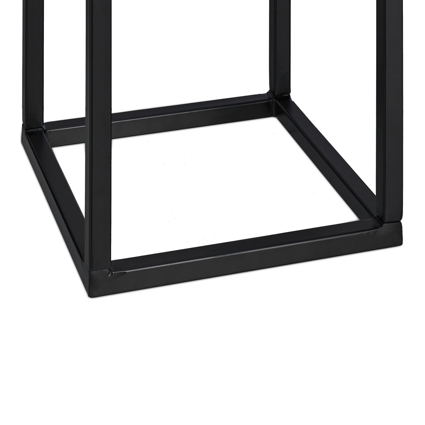 Black Iron Firewood Rack – Compact Log Holder