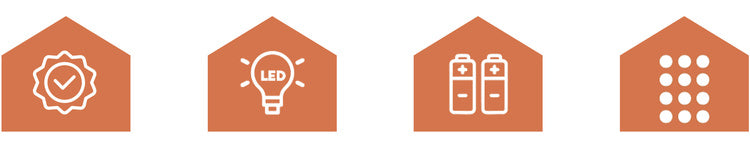 Black LED Candles, 12 Pack, 15cm, Flickering Flame Effect