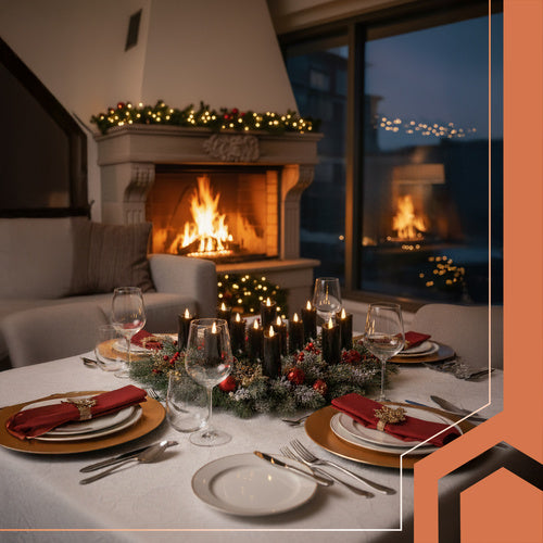 Black LED Candles, 12 Pack, 15cm, Flickering Flame Effect