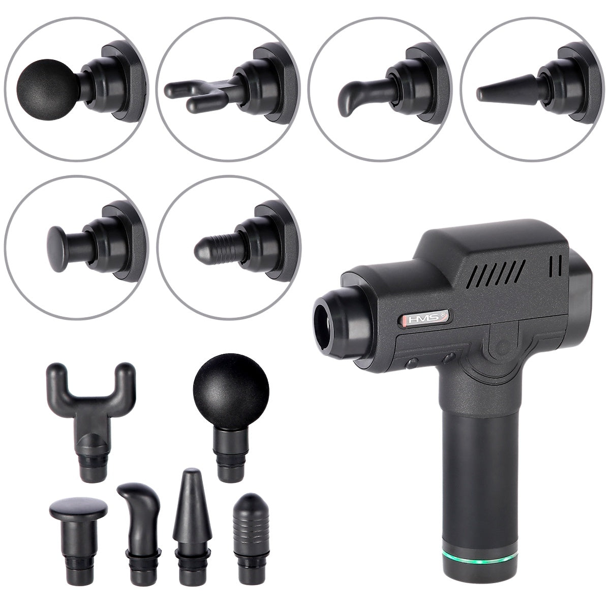 Black Massage Gun – Deep Tissue, Portable, Quiet