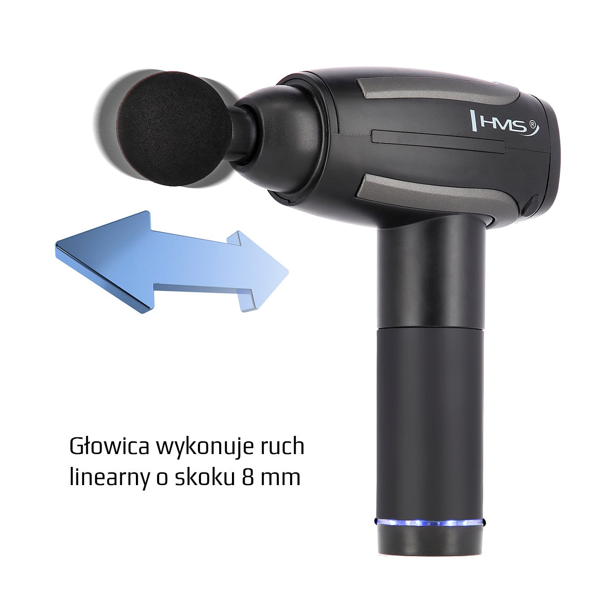Black Massage Gun, Handheld Deep Tissue Massager
