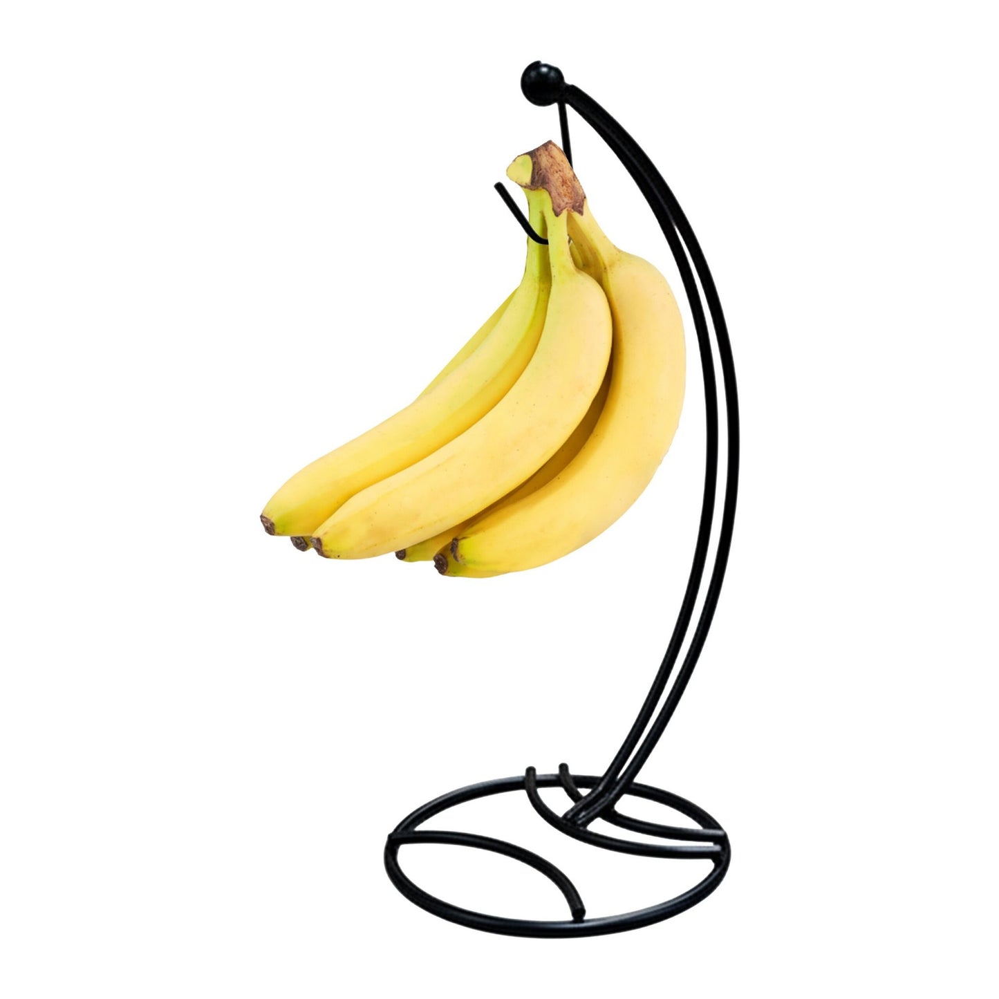 Black Metal Banana Stand – Fruit Holder for Kitchen