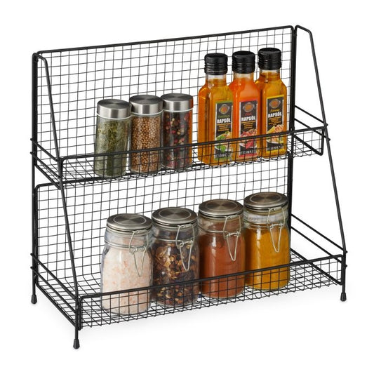 Black Metal Spice Rack