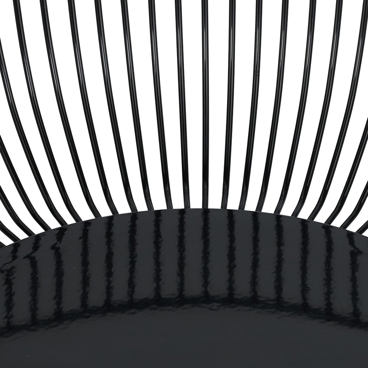 Black Metal Wire Fruit Bowl – Large, Round Design