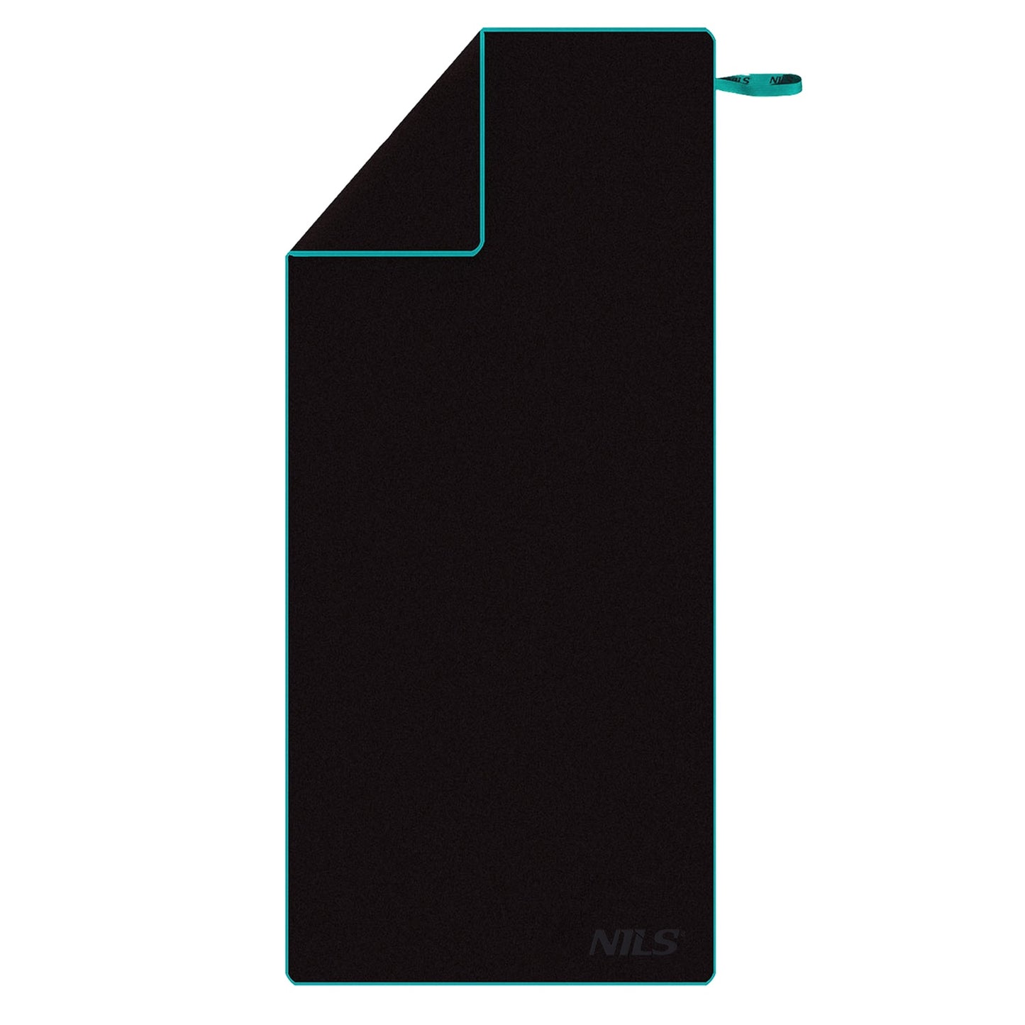 Black Microfibre Towel, 200x90 cm