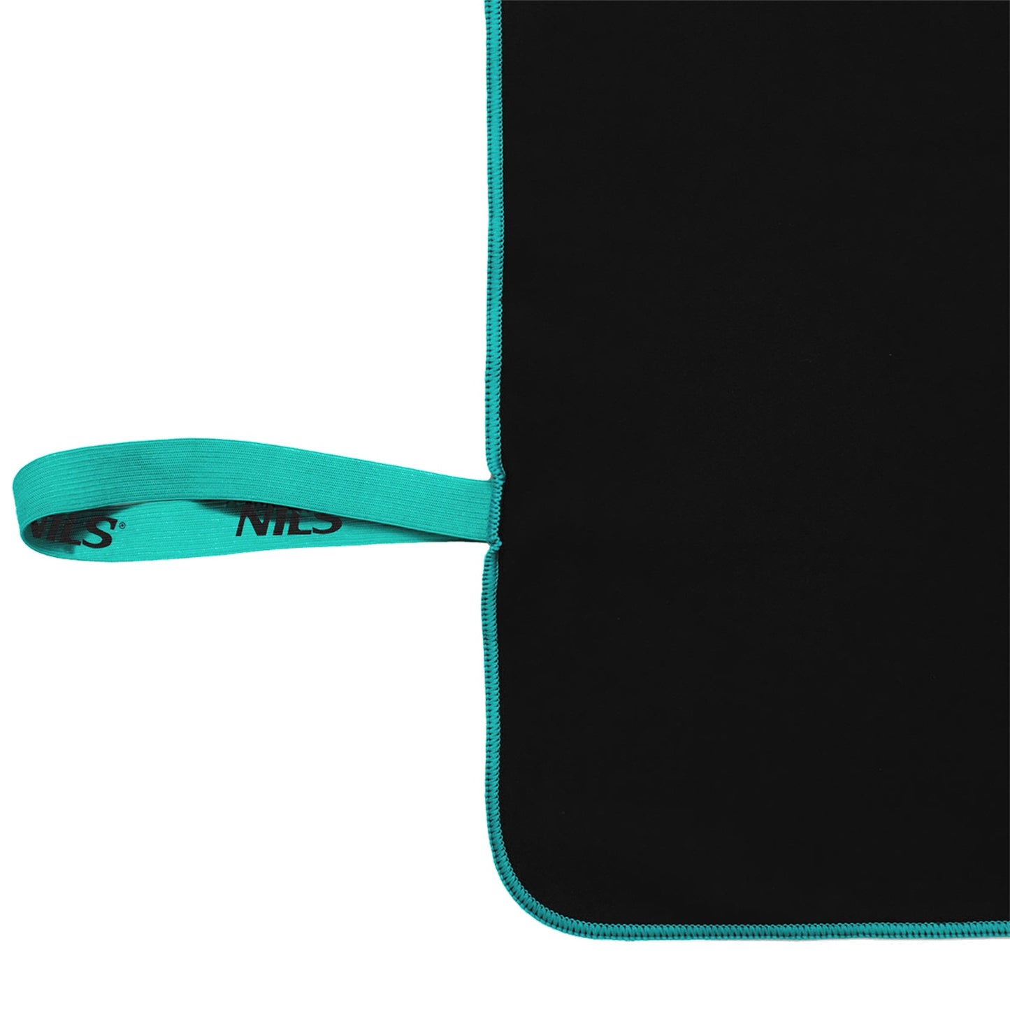 Black Microfibre Towel, 200x90 cm