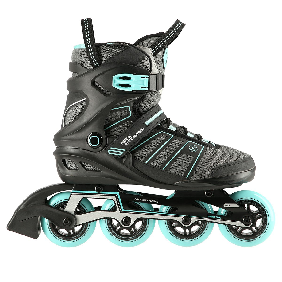 Black-Mint Size 44 Inline Skates, Adjustable