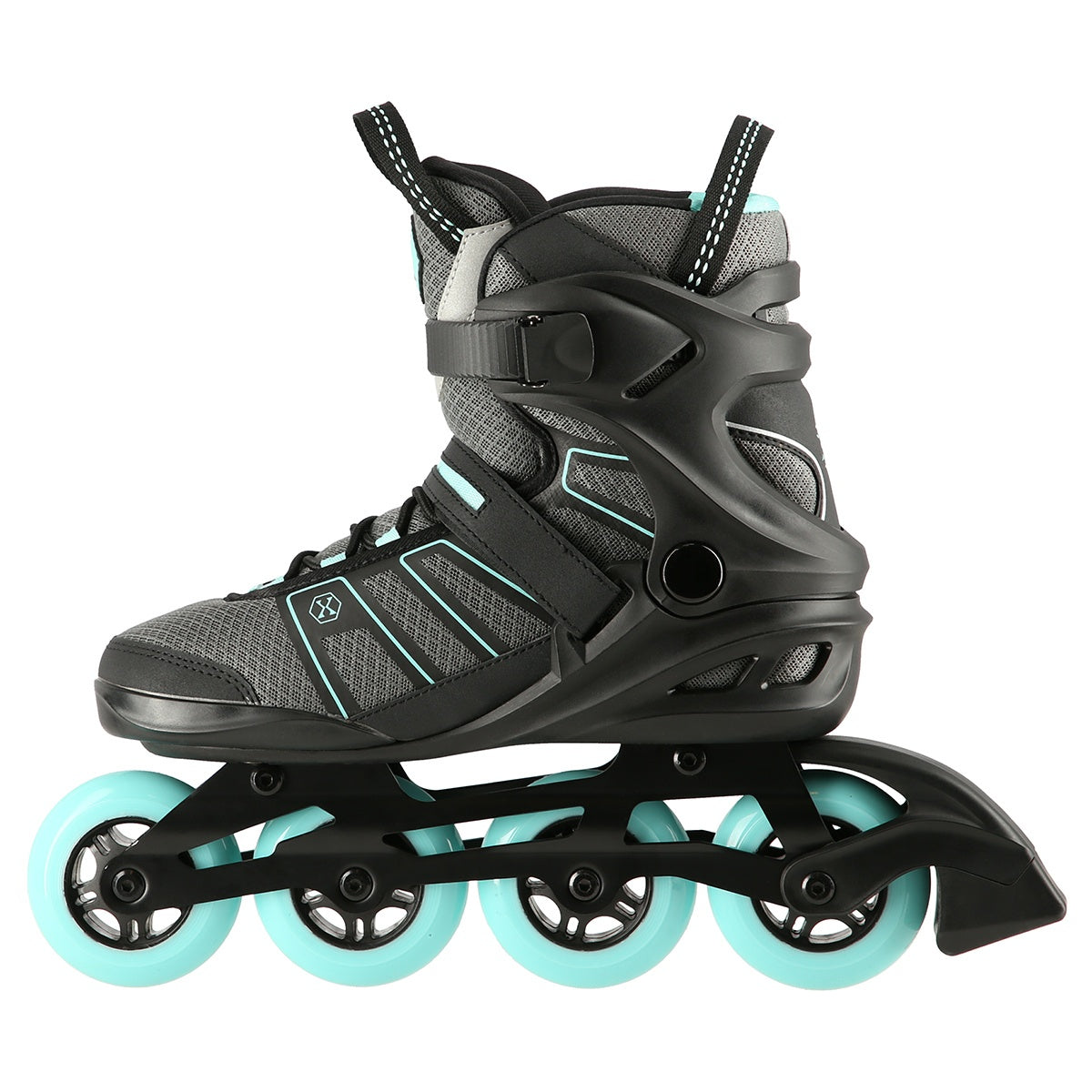 Black-Mint Size 44 Inline Skates, Adjustable