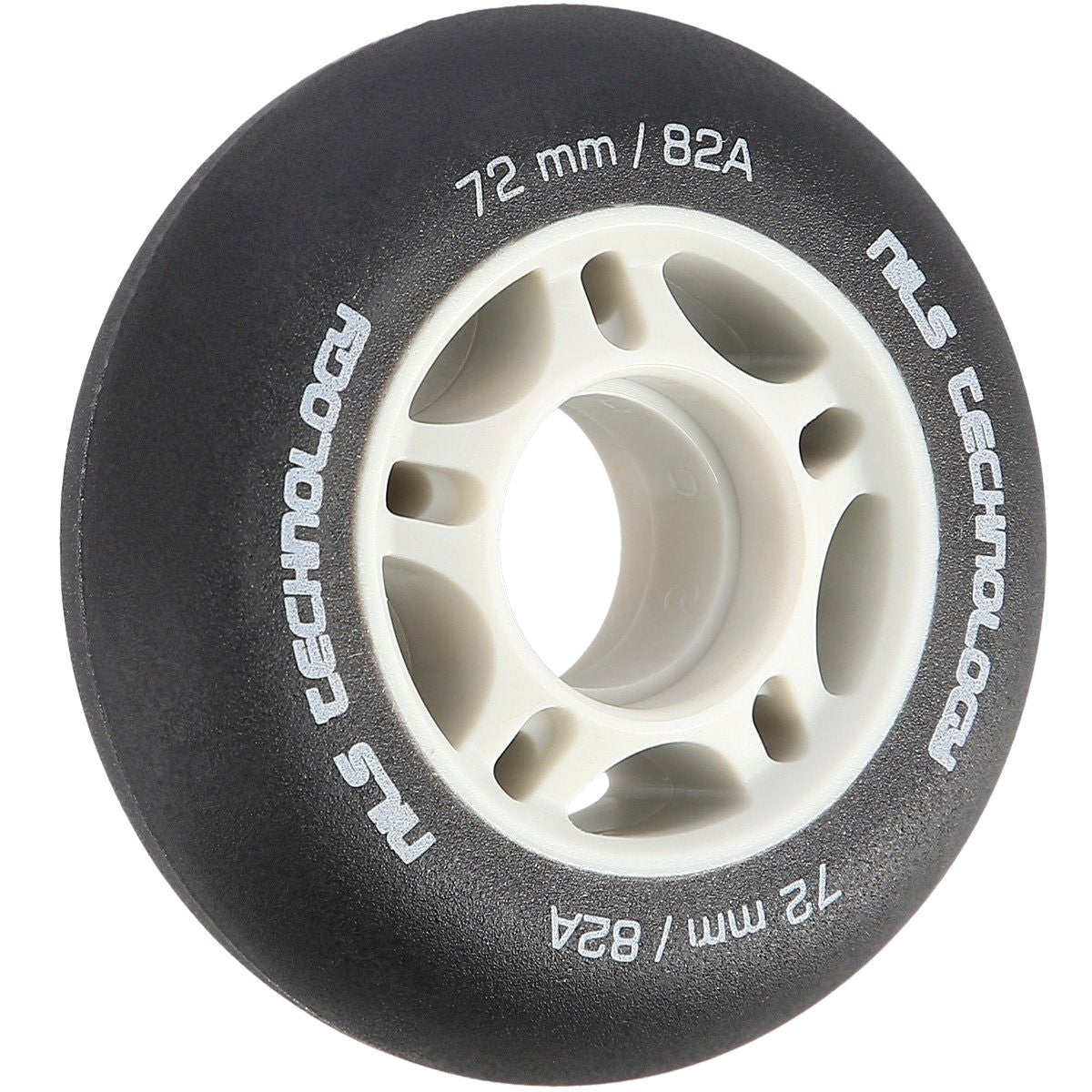 Black PU Wheels, 72x24mm, 82A, Set of 4