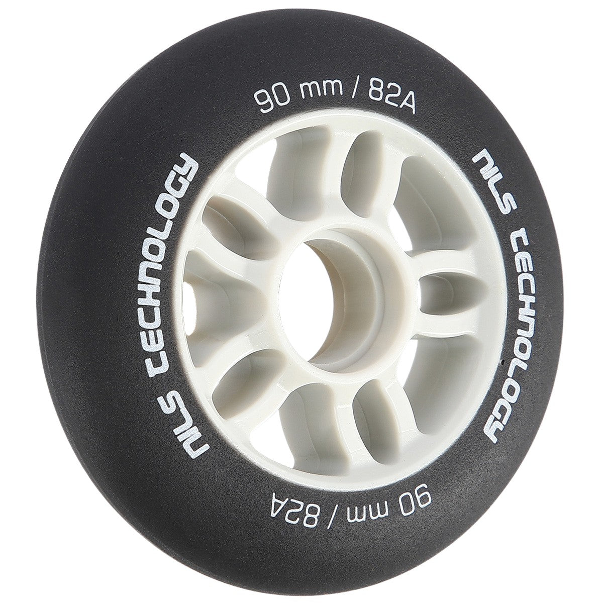 Black PU Wheels 90x24mm 82A, Set of 4