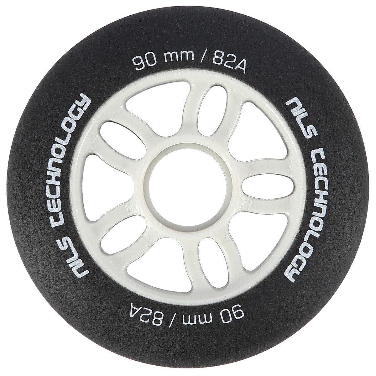 Black PU Wheels 90x24mm 82A, Set of 4