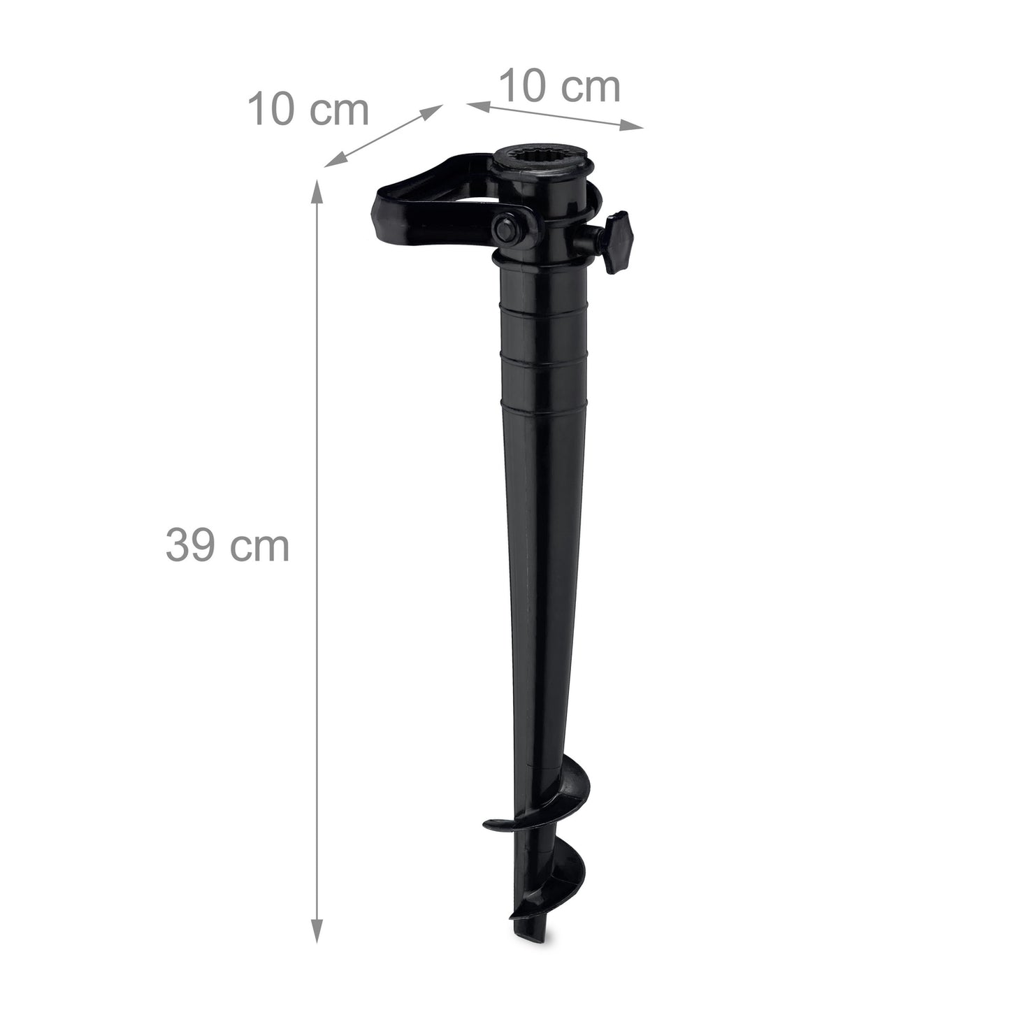 Black Parasol Screw for Sand and Ground