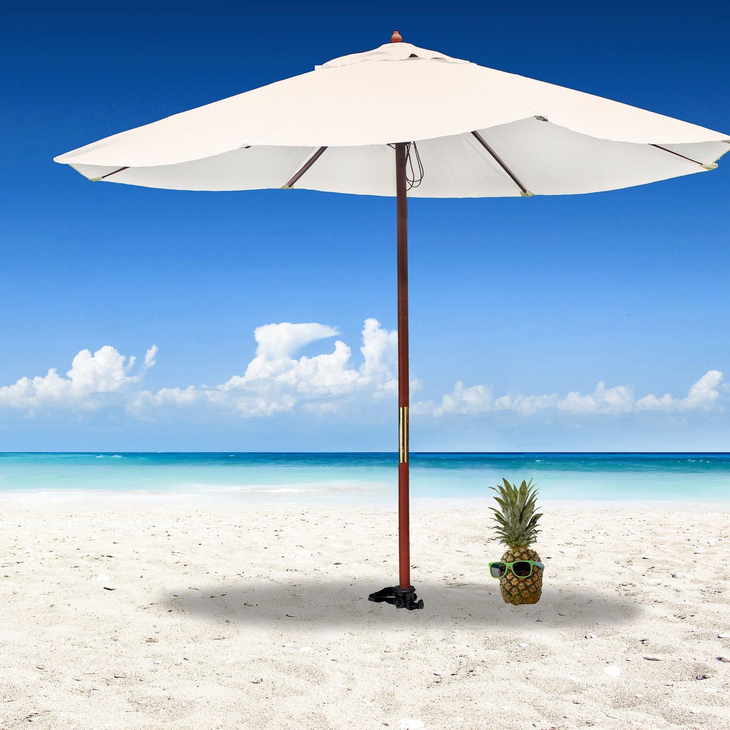 Black Parasol Screw for Sand and Ground
