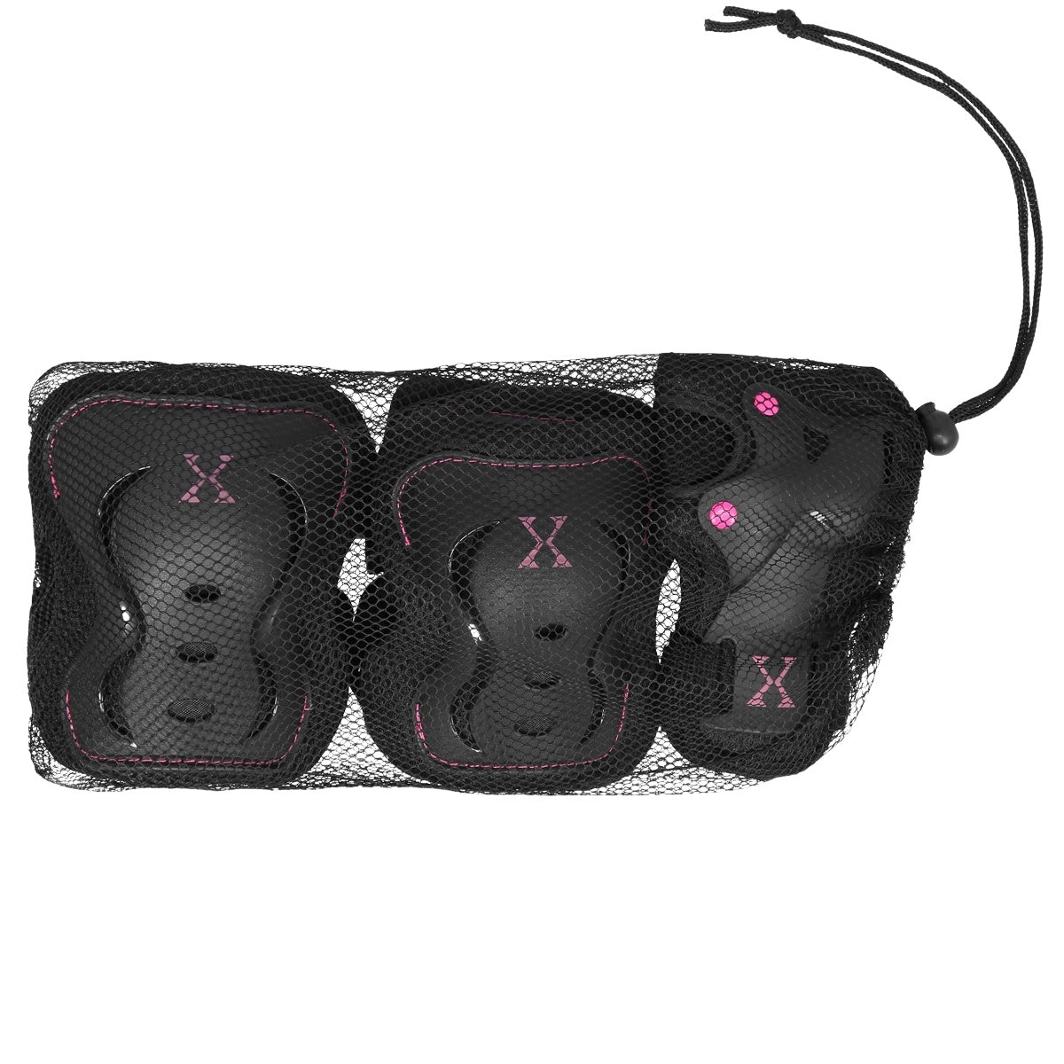 Black-Pink H320 Size L Protective Gear Set