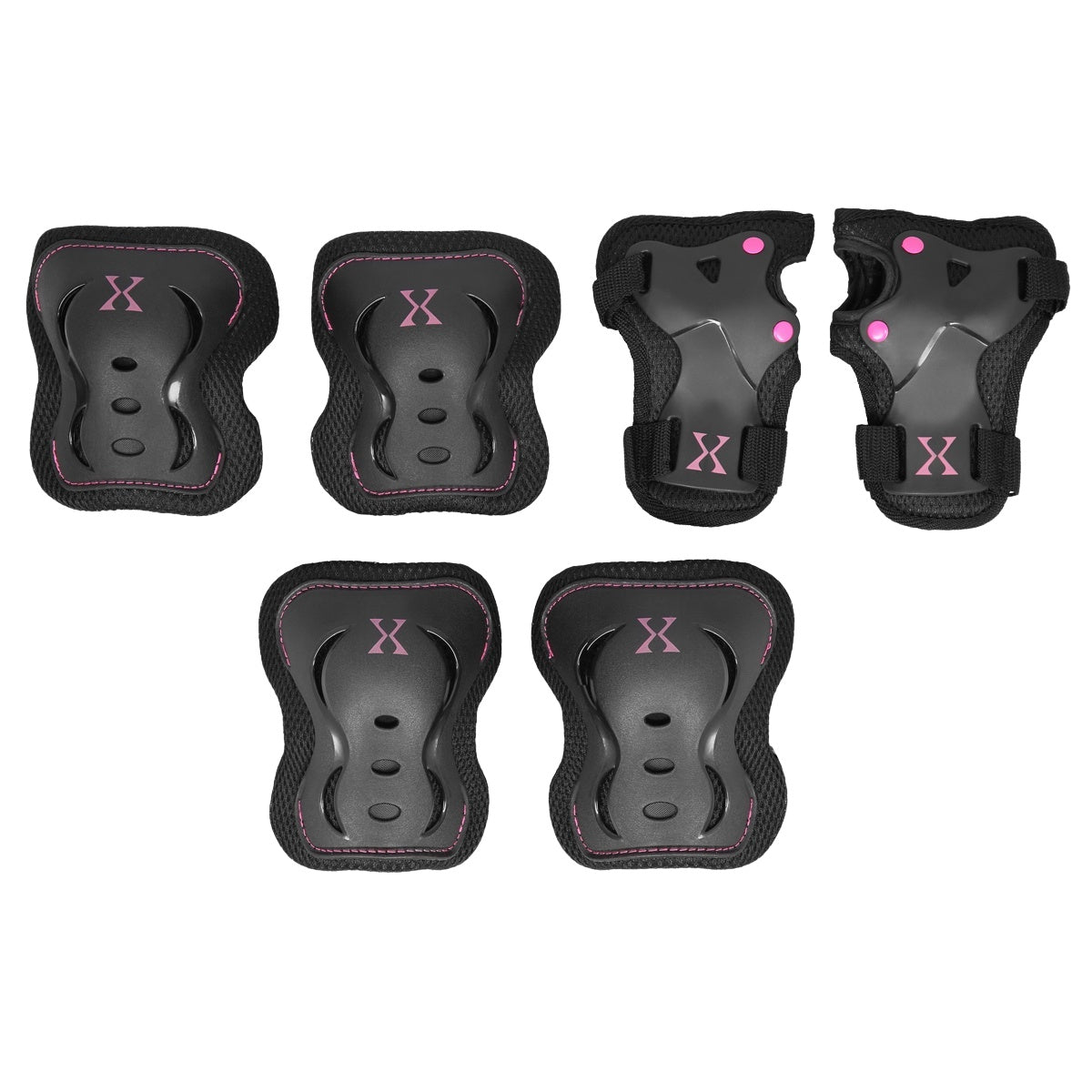 Black-Pink H320 Size L Protective Gear Set