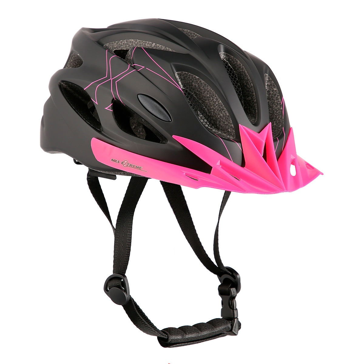 Black-Pink Medium Helmet, 51-60cm Size