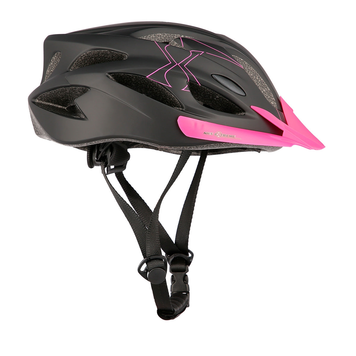 Black-Pink Medium Helmet, 51-60cm Size
