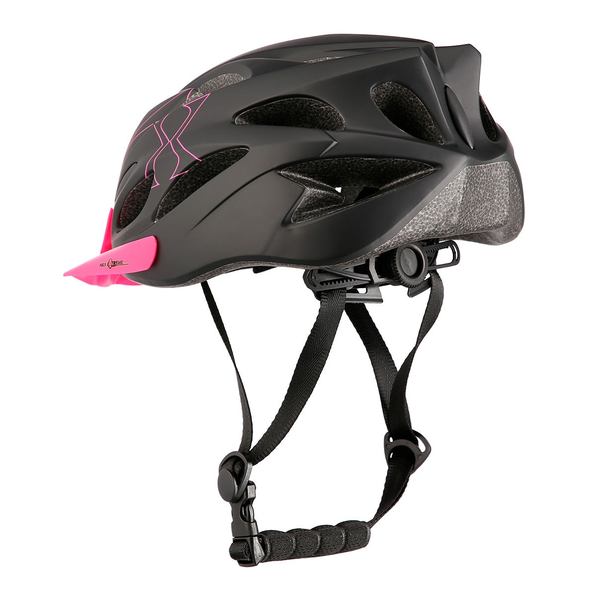Black-Pink Medium Helmet, 51-60cm Size