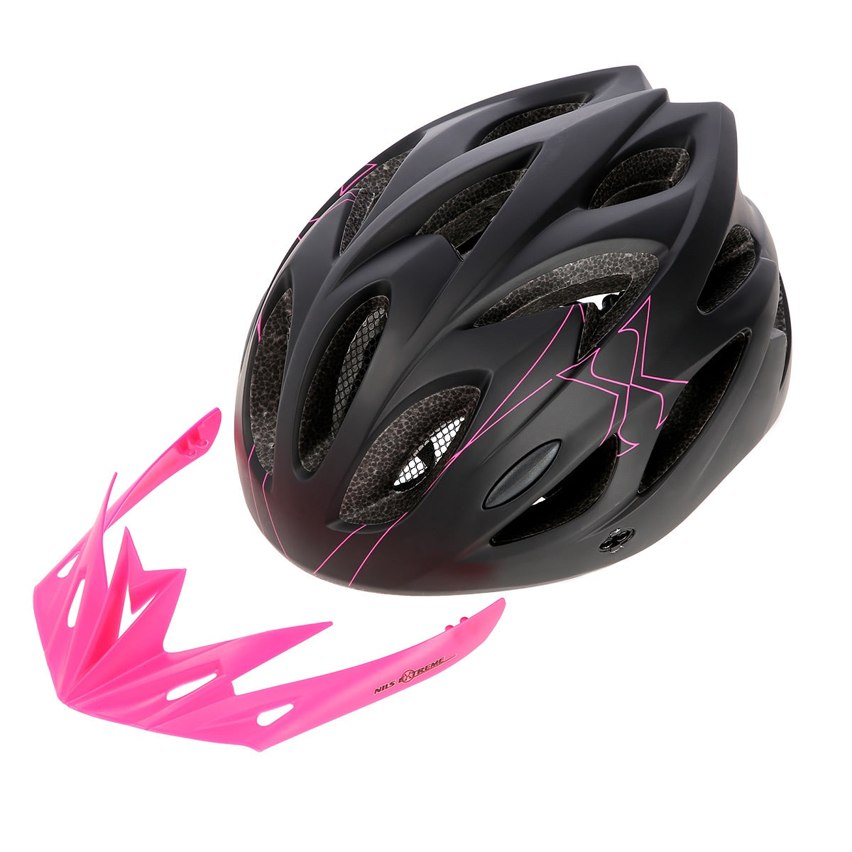 Black-Pink Size L Helmet, 55-61cm