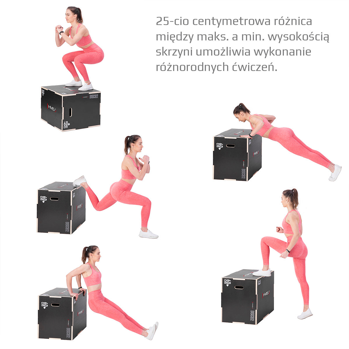 Black Plyometric Box for Chest Exercises