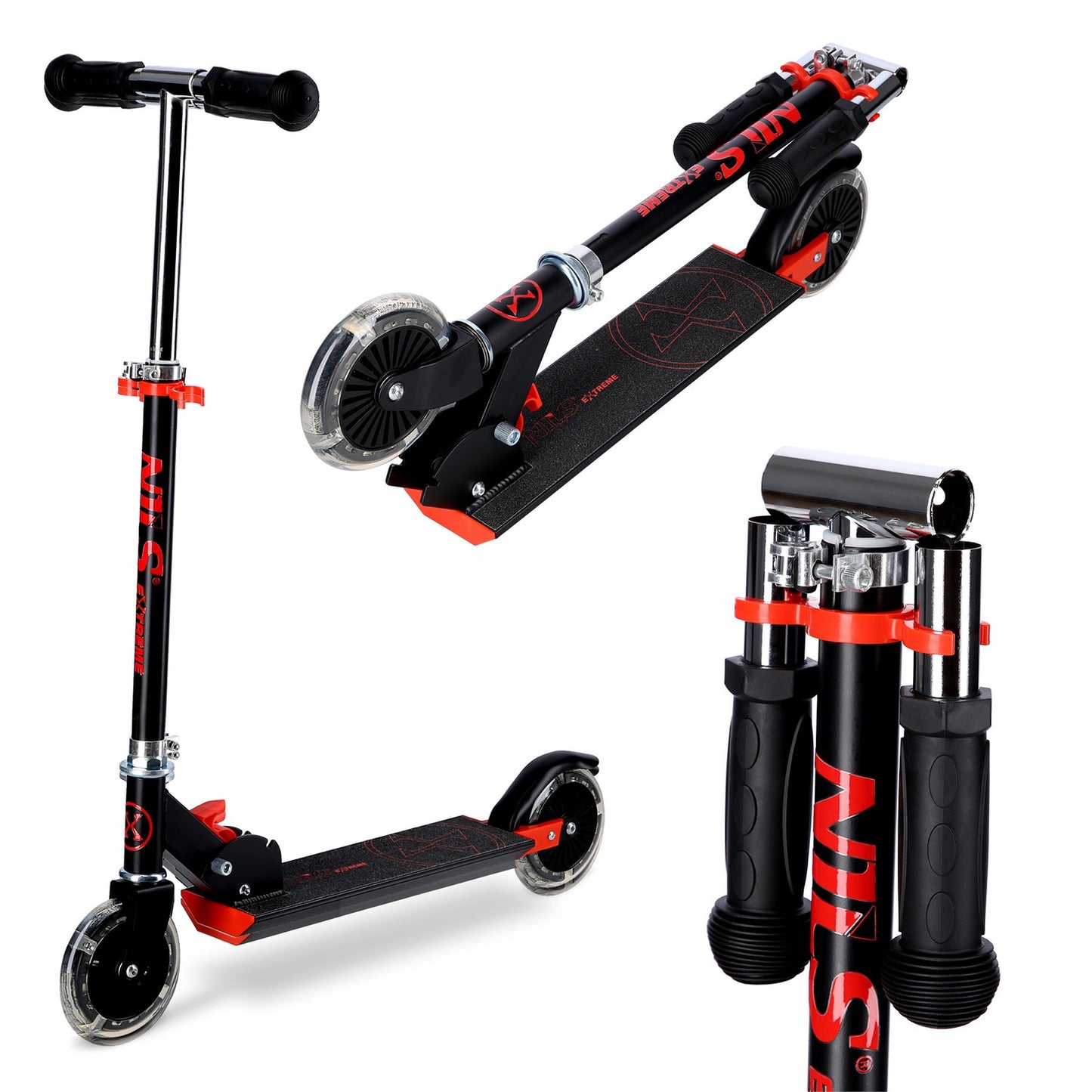 Black-Red Scooter, 120L, Durable Design