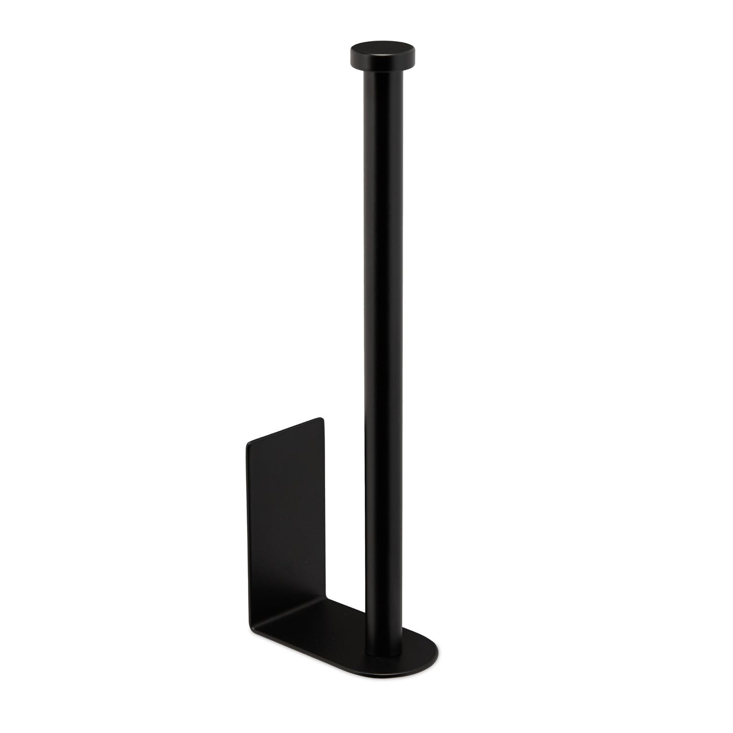 Black Self-Adhesive Toilet Roll Holder – 2 Roll Capacity