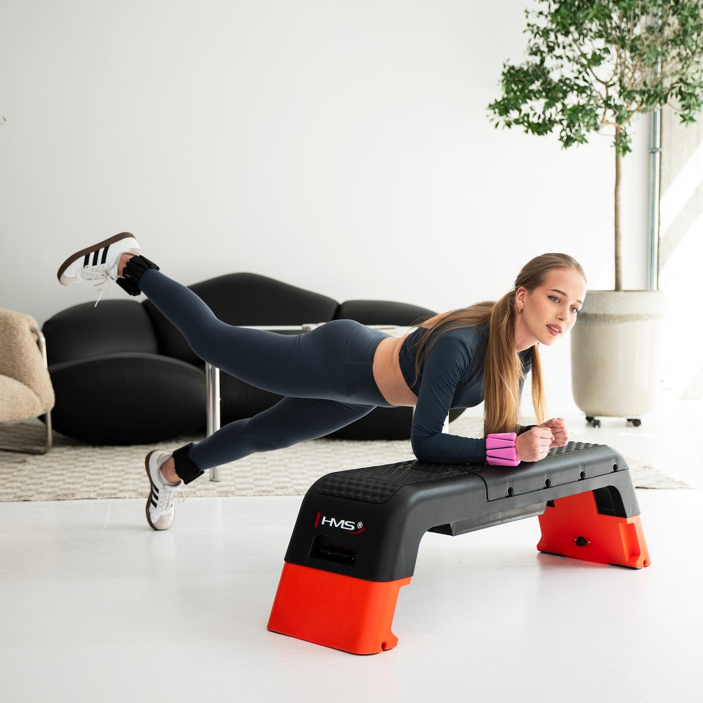 Black Silicone Ankle & Wrist Exercise Weights
