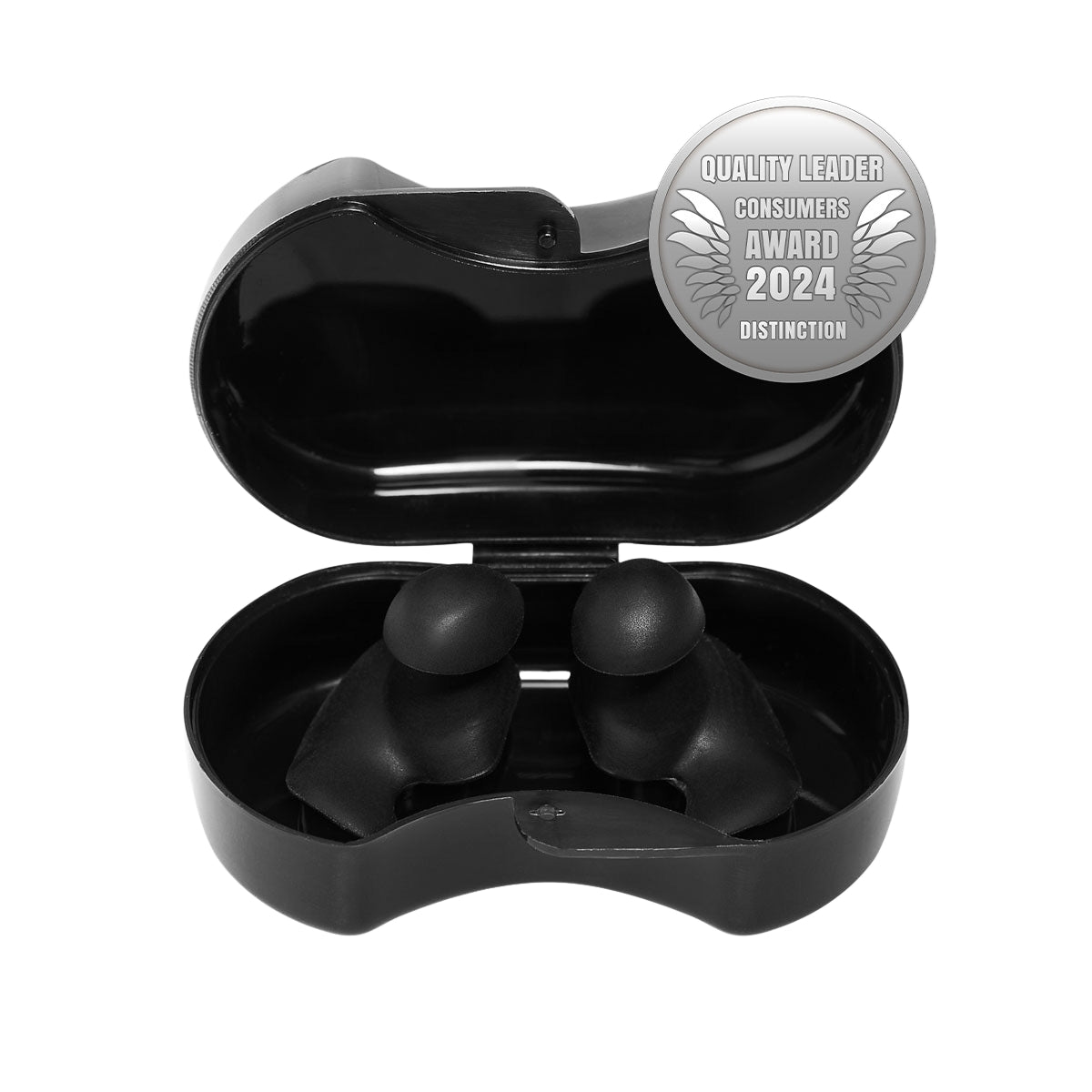 Black Silicone Ear Plugs, Noise Reduction, 60 Pairs