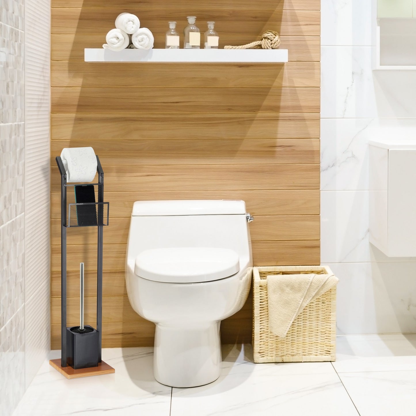 Black Silicone Toilet Brush