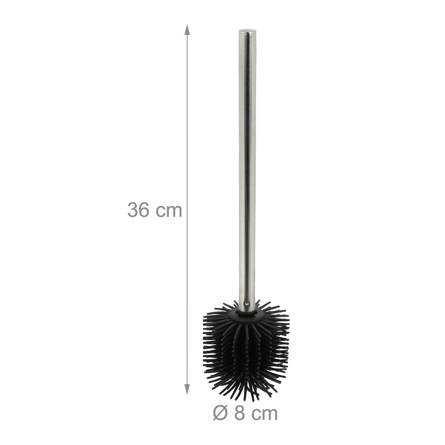 Black Silicone Toilet Brush