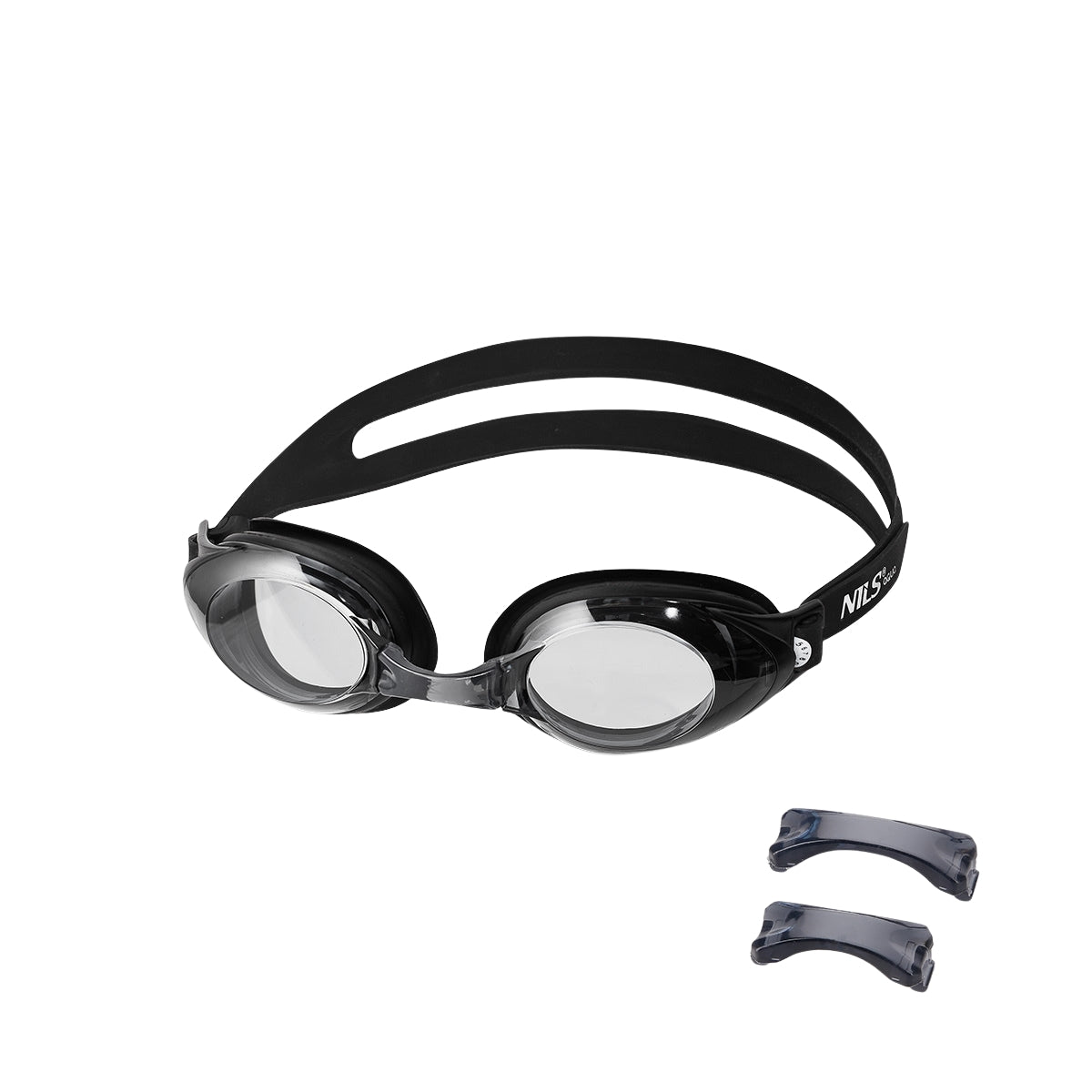 Black Swimming Goggles, Anti-Fog, UV Protection