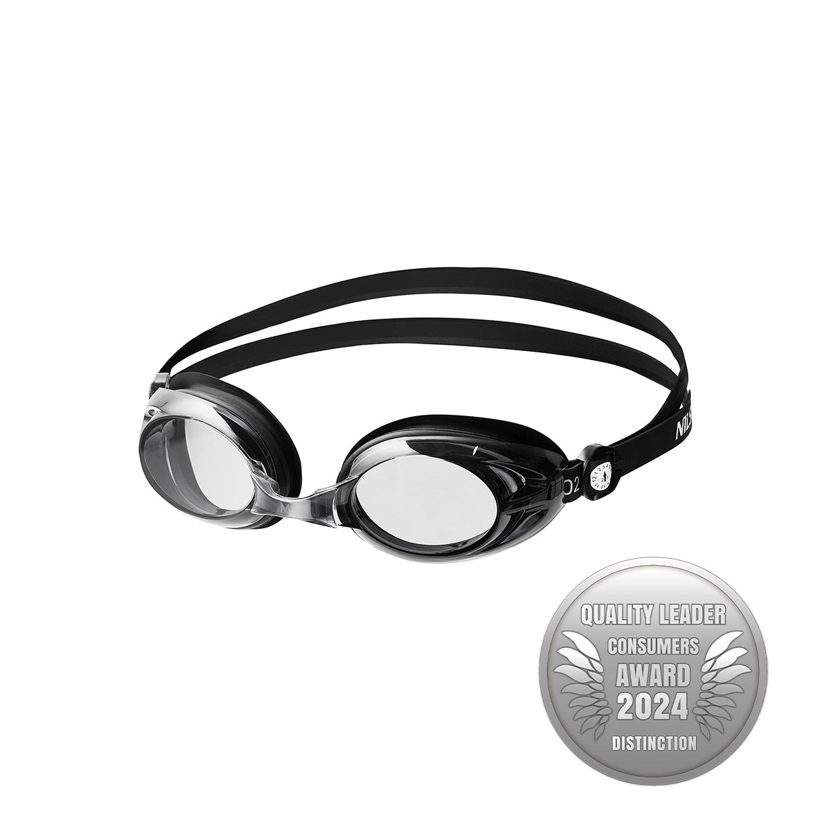 Black Swimming Goggles, Anti-Fog, UV Protection