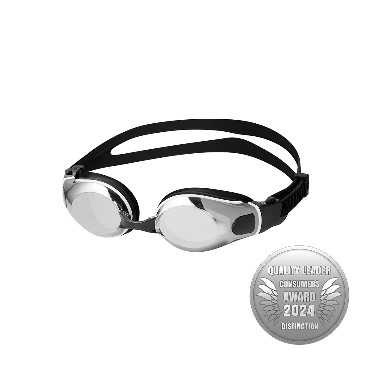 Black Swimming Goggles, Anti-Fog, UV Protection