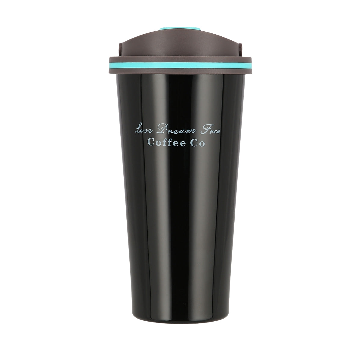 Black Thermal Cup, 18 oz, Insulated Stainless Steel