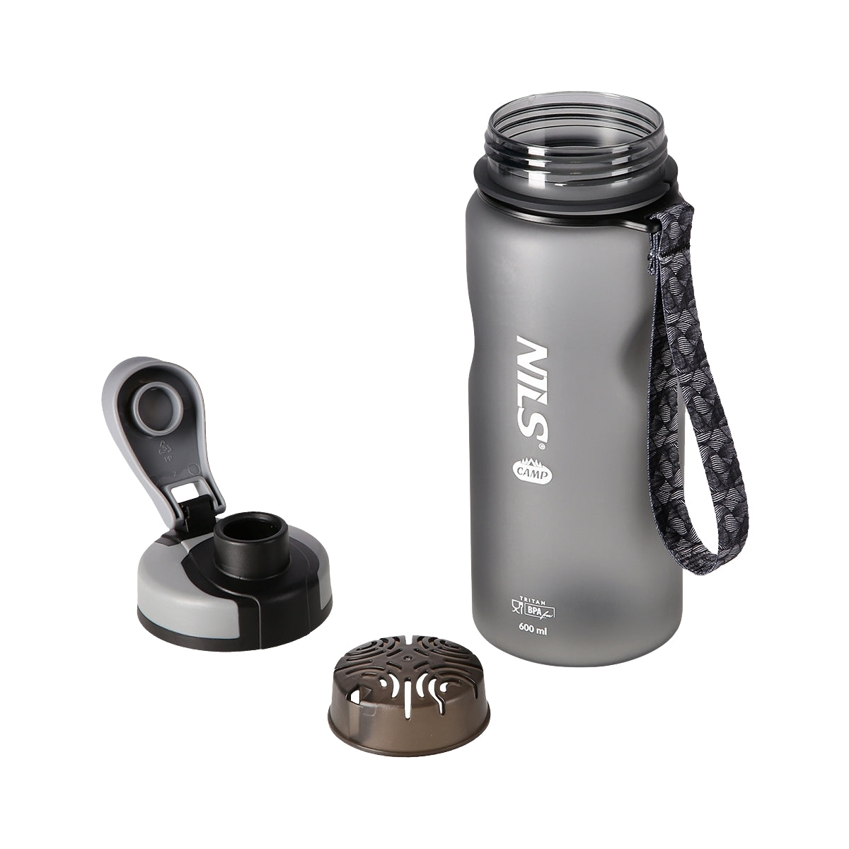 Black Tritan Water Bottle, 740ml Capacity